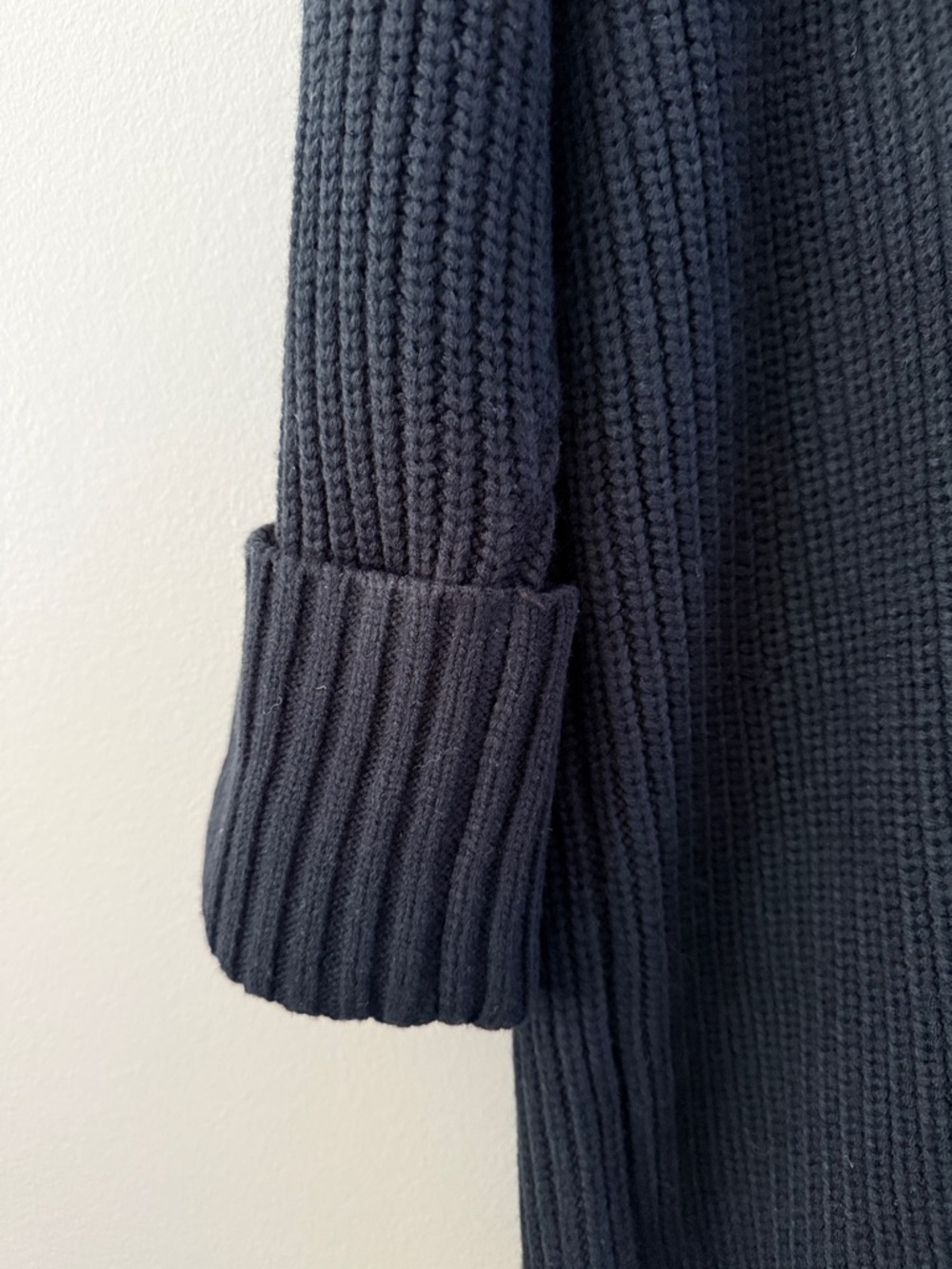 WeWoreWhat Black Open-Front Ribbed duster cardigan - Picture 3 of 5